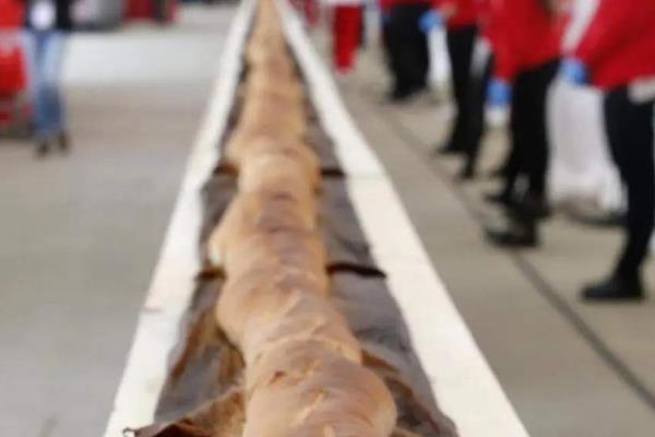 世界上最大的面包，长1700米重9吨
