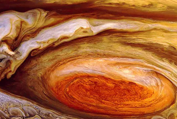 木星大红斑是怎么形成的?自转形成(由氨和甲烷气体云构成)