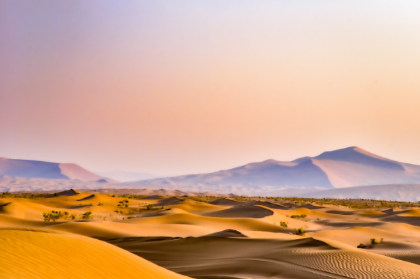 中国最大的沙漠：塔克拉玛干沙漠(面积达33万平方公里)