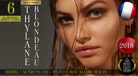 2020全球百大最美面孔排行榜名单top10：以色列模特登顶，韩国多人上榜