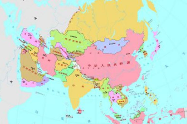 世界上面积最大的洲：亚洲面积是大洋洲的5倍