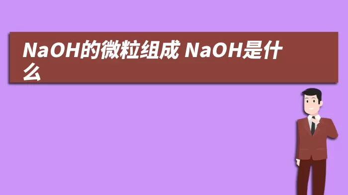 NaOH的微粒组成 NaOH是什么 综合百科 第1张