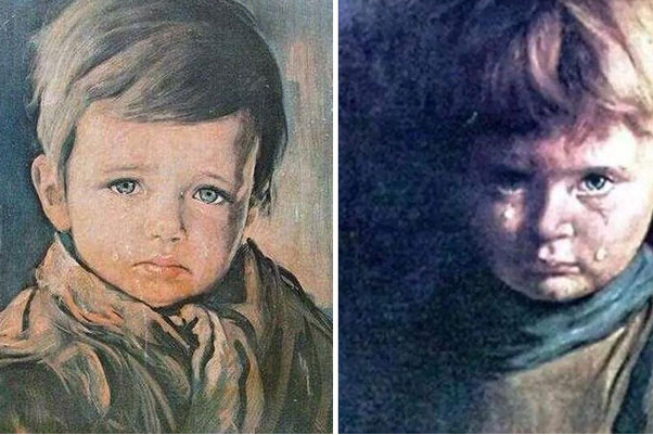 世界三大禁画：哭泣男孩、迪奥的世界和耶稣画像