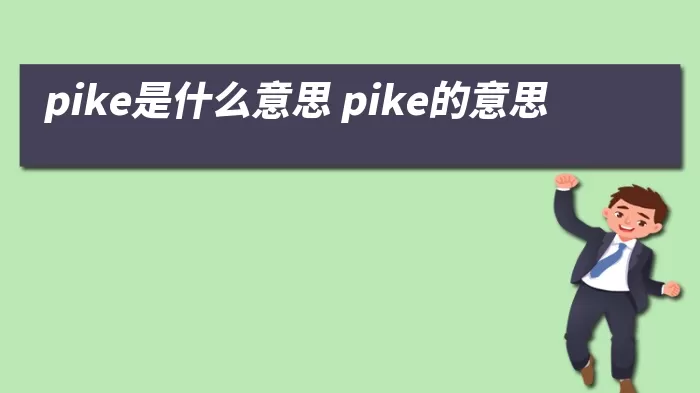 pike是什么意思 pike的意思