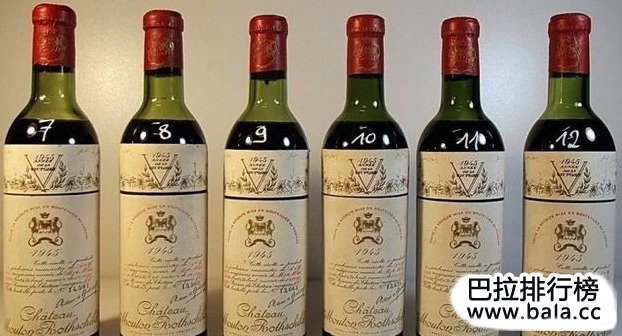 世界最贵红酒价格排行榜前十名